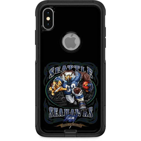 Liquid Blue NFL Seattle Seahawks Running Back Otterbox Commuter iPhone Skin