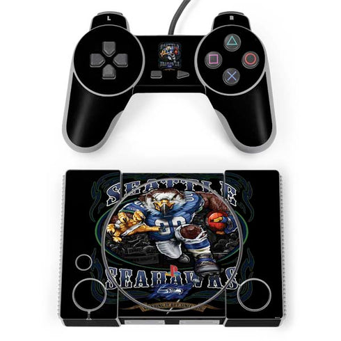 Liquid Blue NFL Seattle Seahawks Running Back PlayStation Classic Bundle Skin
