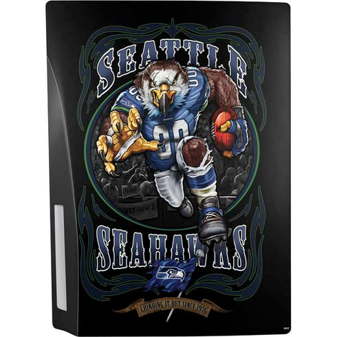 Liquid Blue NFL Seattle Seahawks Running Back PS5 Console Skin