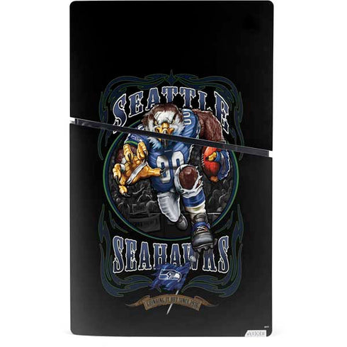 Liquid Blue NFL Seattle Seahawks Running Back PS5 Slim Digital Edition Bundle Skin