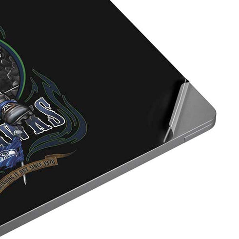 Liquid Blue NFL Seattle Seahawks Running Back Universal Laptop 15in (12.2 x 8.8in) Skin