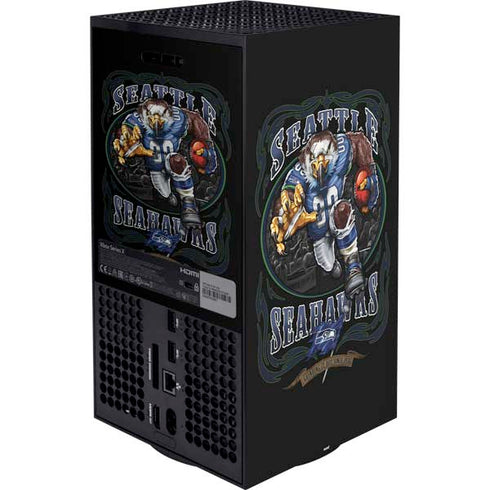 Liquid Blue NFL Seattle Seahawks Running Back Xbox Series X Bundle Skin