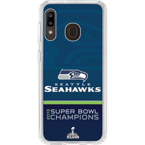 NFL Seattle Seahawks Super Bowl XLVIII Galaxy A20 Clear Case
