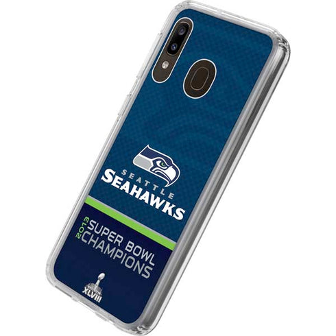 NFL Seattle Seahawks Super Bowl XLVIII Galaxy A20 Clear Case