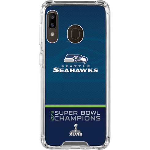 NFL Seattle Seahawks Super Bowl XLVIII Galaxy A30 Clear Case
