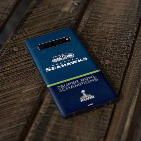 NFL Seattle Seahawks Super Bowl XLVIII Galaxy S10 Plus Skin