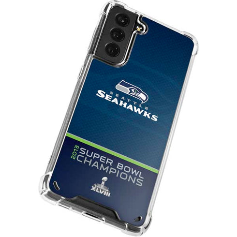 NFL Seattle Seahawks Super Bowl XLVIII Galaxy S21 5G Clear Case