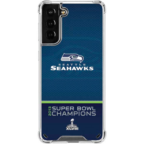 NFL Seattle Seahawks Super Bowl XLVIII Galaxy S21 Plus 5G Clear Case