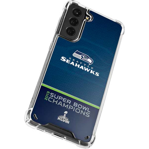 NFL Seattle Seahawks Super Bowl XLVIII Galaxy S21 Plus 5G Clear Case