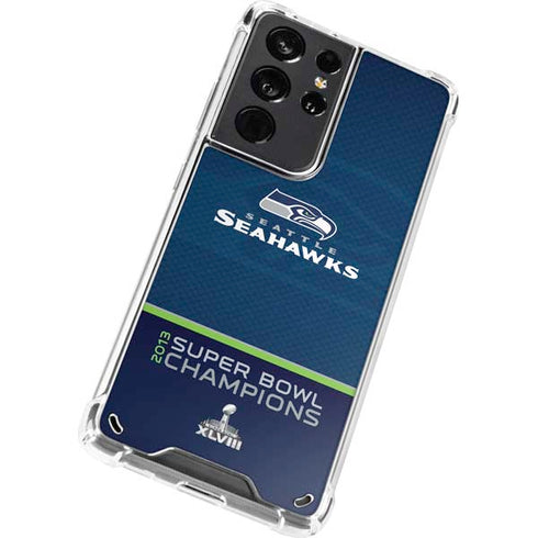 NFL Seattle Seahawks Super Bowl XLVIII Galaxy S21 Ultra 5G Clear Case
