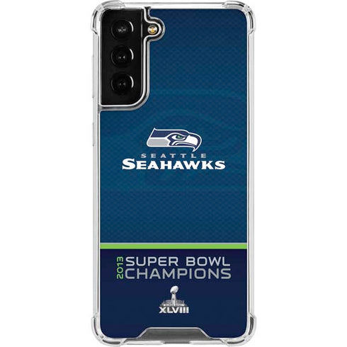NFL Seattle Seahawks Super Bowl XLVIII Galaxy S22 Plus Clear Case