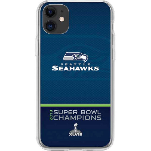 NFL Seattle Seahawks Super Bowl XLVIII iPhone 11 Clear Case