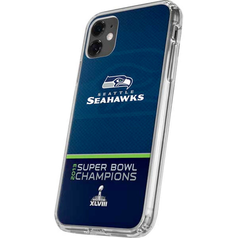 NFL Seattle Seahawks Super Bowl XLVIII iPhone 11 Clear Case