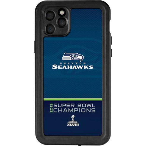NFL Seattle Seahawks Super Bowl XLVIII iPhone 11 Pro Max Waterproof Case