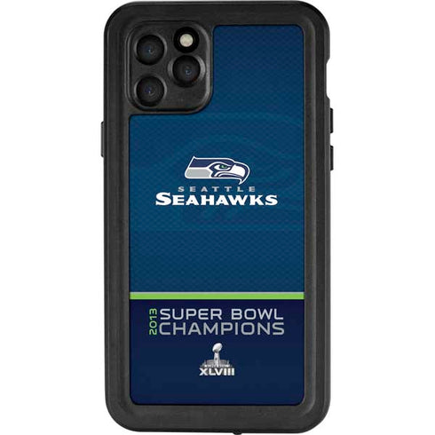 NFL Seattle Seahawks Super Bowl XLVIII iPhone 11 Pro Waterproof Case