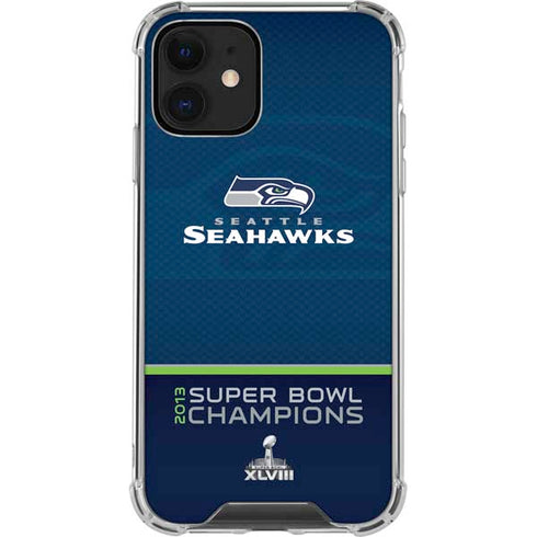 NFL Seattle Seahawks Super Bowl XLVIII iPhone 12 Clear Case