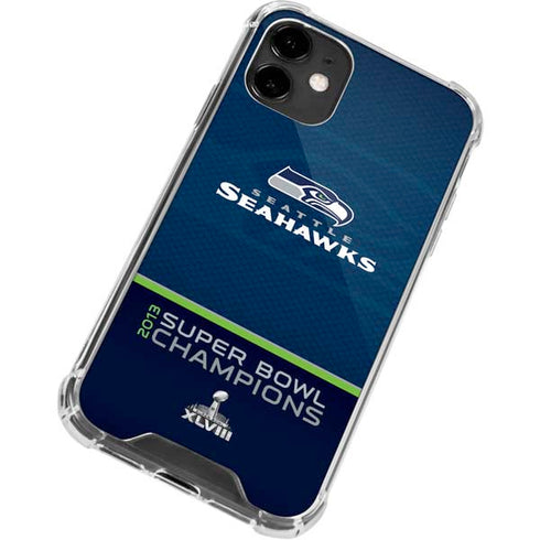 NFL Seattle Seahawks Super Bowl XLVIII iPhone 12 Mini Clear Case