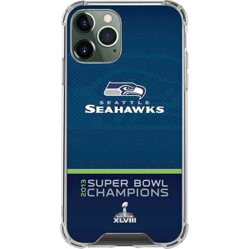 NFL Seattle Seahawks Super Bowl XLVIII iPhone 12 Pro Clear Case