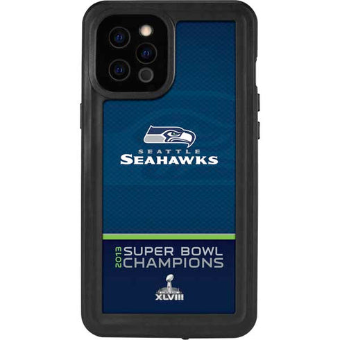 NFL Seattle Seahawks Super Bowl XLVIII iPhone 12 Pro Max Waterproof Case