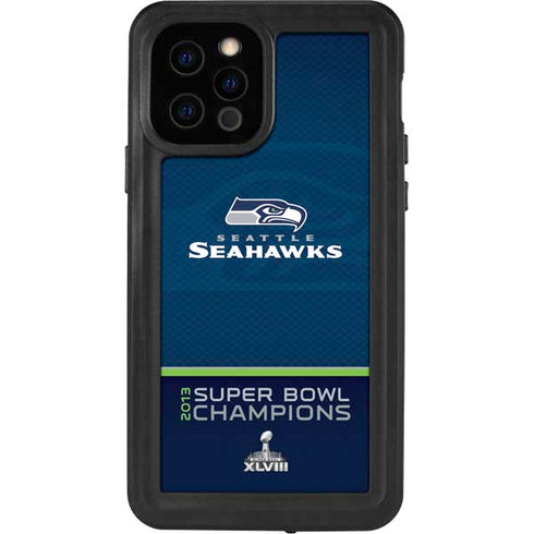 NFL Seattle Seahawks Super Bowl XLVIII iPhone 12 Pro Waterproof Case