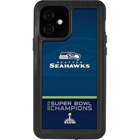 NFL Seattle Seahawks Super Bowl XLVIII iPhone 12 Waterproof Case