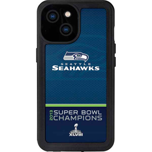NFL Seattle Seahawks Super Bowl XLVIII iPhone 13 Mini Waterproof Case