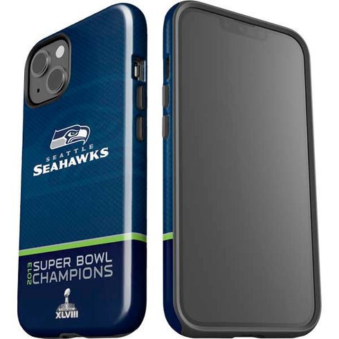 NFL Seattle Seahawks Super Bowl XLVIII iPhone 14 Plus Impact Case
