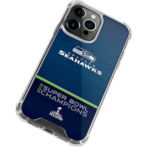 NFL Seattle Seahawks Super Bowl XLVIII iPhone 15 Pro Clear Case