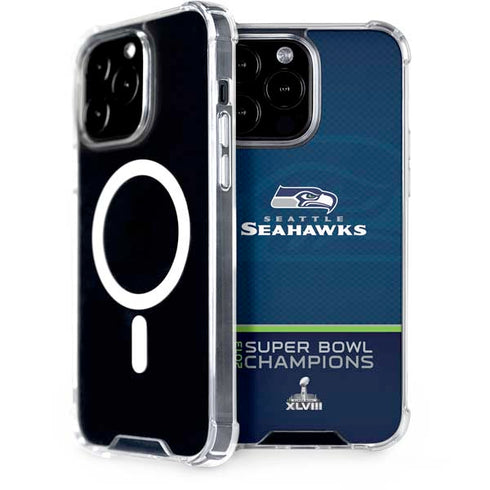 NFL Seattle Seahawks Super Bowl XLVIII iPhone 14 Pro Max MagSafe Case