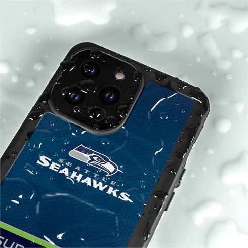 NFL Seattle Seahawks Super Bowl XLVIII iPhone 14 Pro Max Waterproof Case