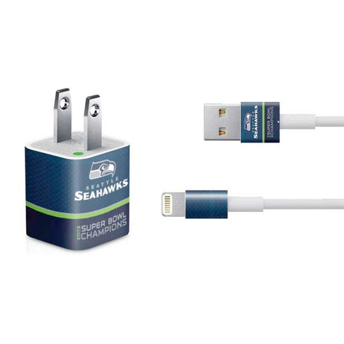 NFL Seattle Seahawks Super Bowl XLVIII iPhone Charger (5W USB) Skin