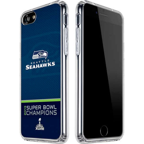 NFL Seattle Seahawks Super Bowl XLVIII iPhone SE (2nd & 3rd Gen) Clear Case