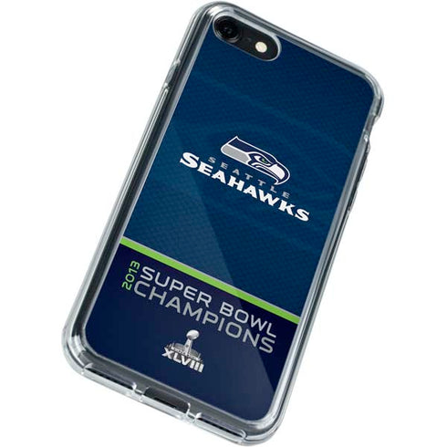 NFL Seattle Seahawks Super Bowl XLVIII iPhone SE (2nd & 3rd Gen) Clear Case