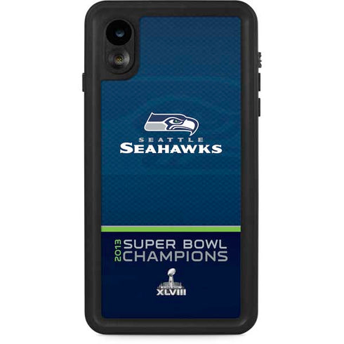 NFL Seattle Seahawks Super Bowl XLVIII iPhone XR Waterproof Case