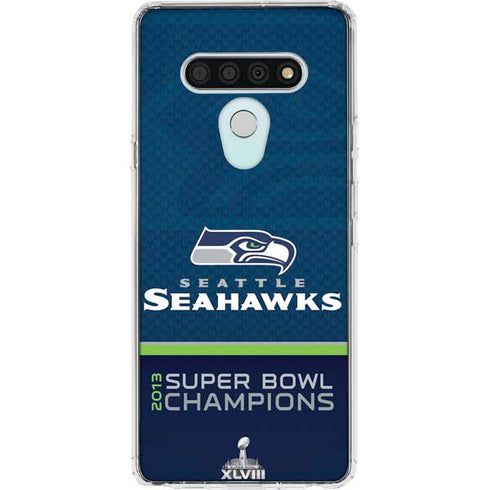NFL Seattle Seahawks Super Bowl XLVIII LG Stylo 6 Clear Case
