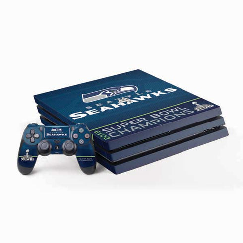 NFL Seattle Seahawks Super Bowl XLVIII PS4 Pro Bundle Skin