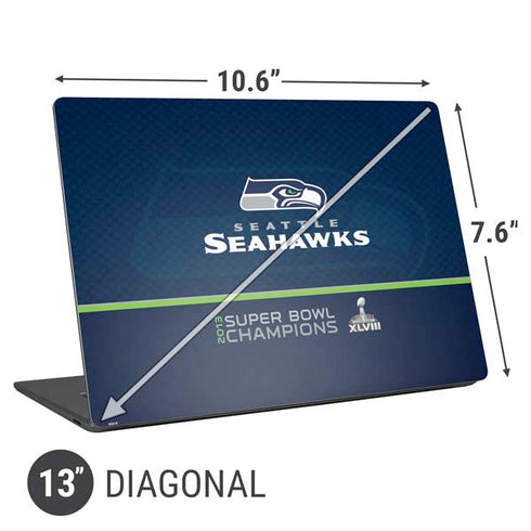 NFL Seattle Seahawks Super Bowl XLVIII Universal Laptop 13in (10.6 x 7.6in) Skin