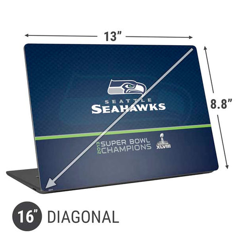 NFL Seattle Seahawks Super Bowl XLVIII Universal Laptop 16in (13 x 9.4in) Skin