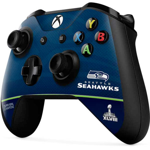 NFL Seattle Seahawks Super Bowl XLVIII Xbox One X Controller Skin