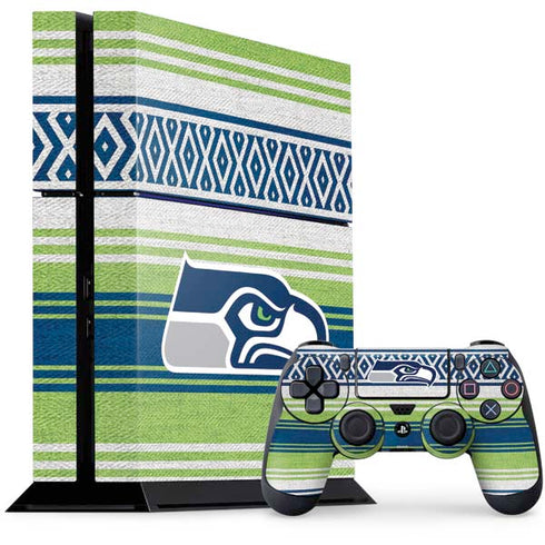 NFL Seattle Seahawks Trailblazer PS4 Console and Controller Bundle Skin