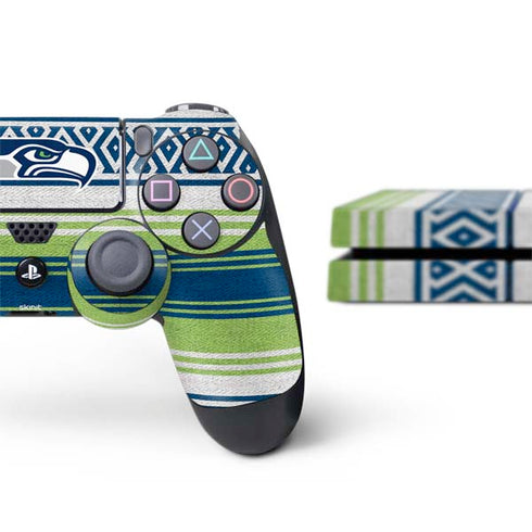 NFL Seattle Seahawks Trailblazer PS4 Console and Controller Bundle Skin