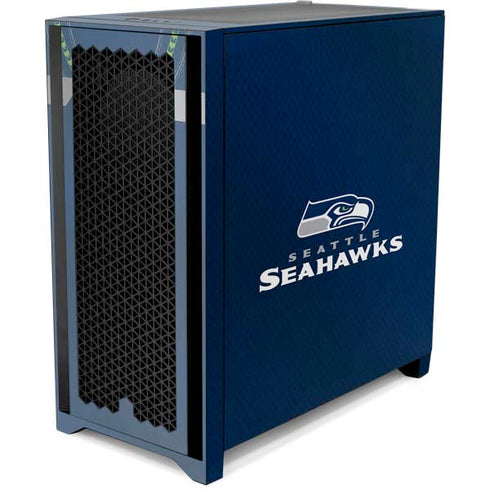 NFL Seattle Seahawks Team Jersey Corsair 4000D Tempered Glass Mid-Tower ATX Case Skin