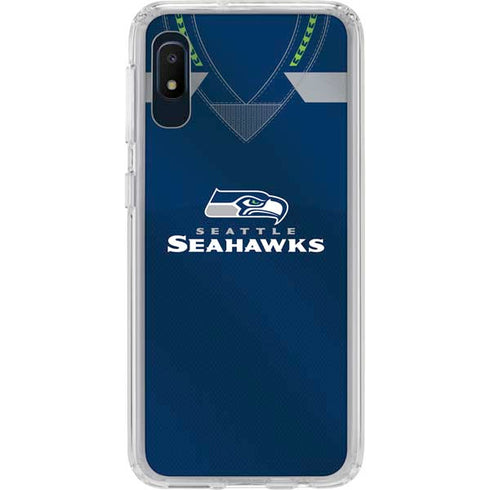 NFL Seattle Seahawks Team Jersey Galaxy A10e Clear Case