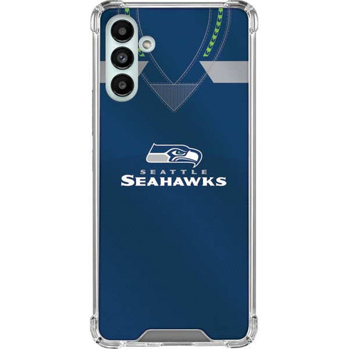 NFL Seattle Seahawks Team Jersey Galaxy A13 5G Clear Case