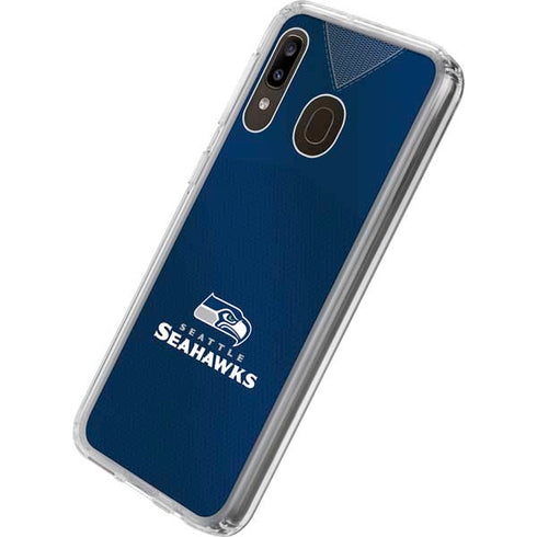 NFL Seattle Seahawks Team Jersey Galaxy A20 Clear Case
