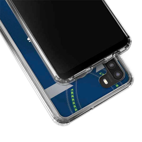 NFL Seattle Seahawks Team Jersey Galaxy A21 Clear Case