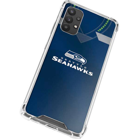 NFL Seattle Seahawks Team Jersey Galaxy A32 5G Clear Case
