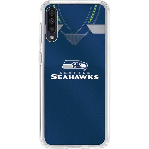 NFL Seattle Seahawks Team Jersey Galaxy A50 Clear Case