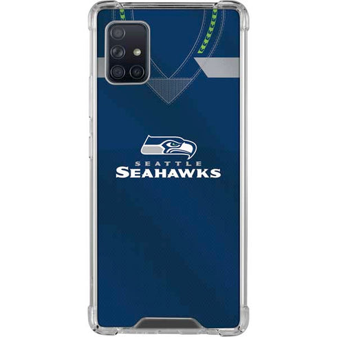NFL Seattle Seahawks Team Jersey Galaxy A51 5G Clear Case