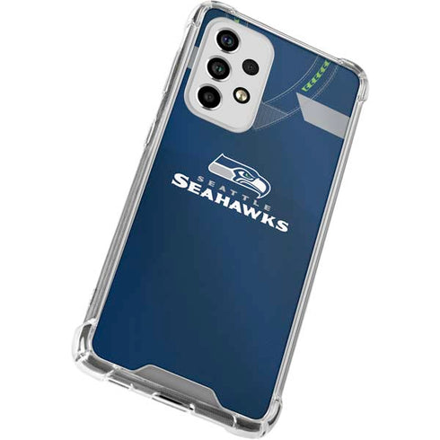 NFL Seattle Seahawks Team Jersey Galaxy A53 5G Clear Case